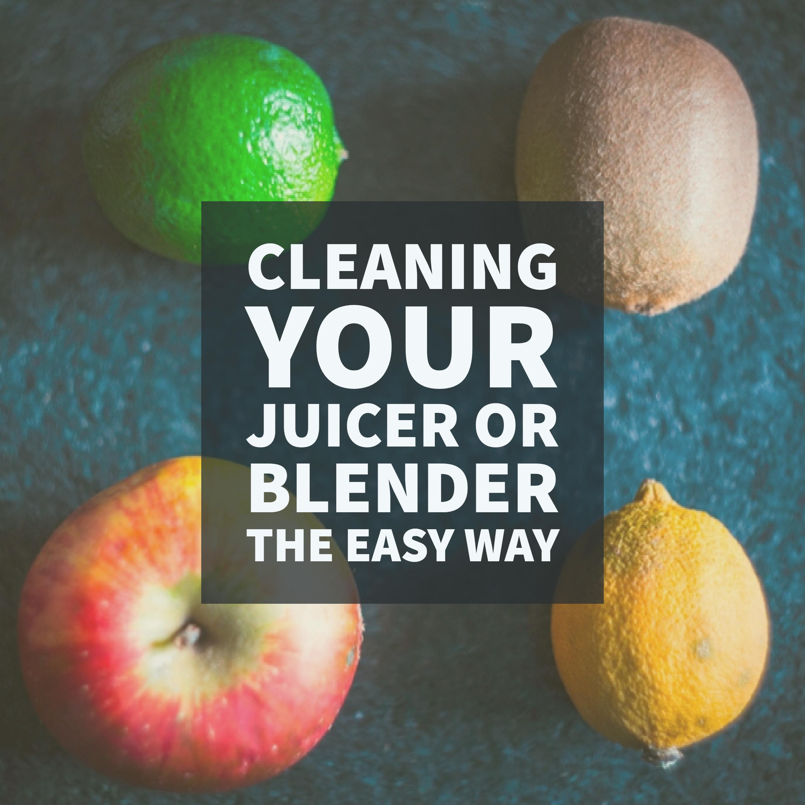 Cleaning your juicer or blender the easy way
